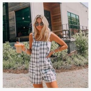 Grey Bandit Overall Romper